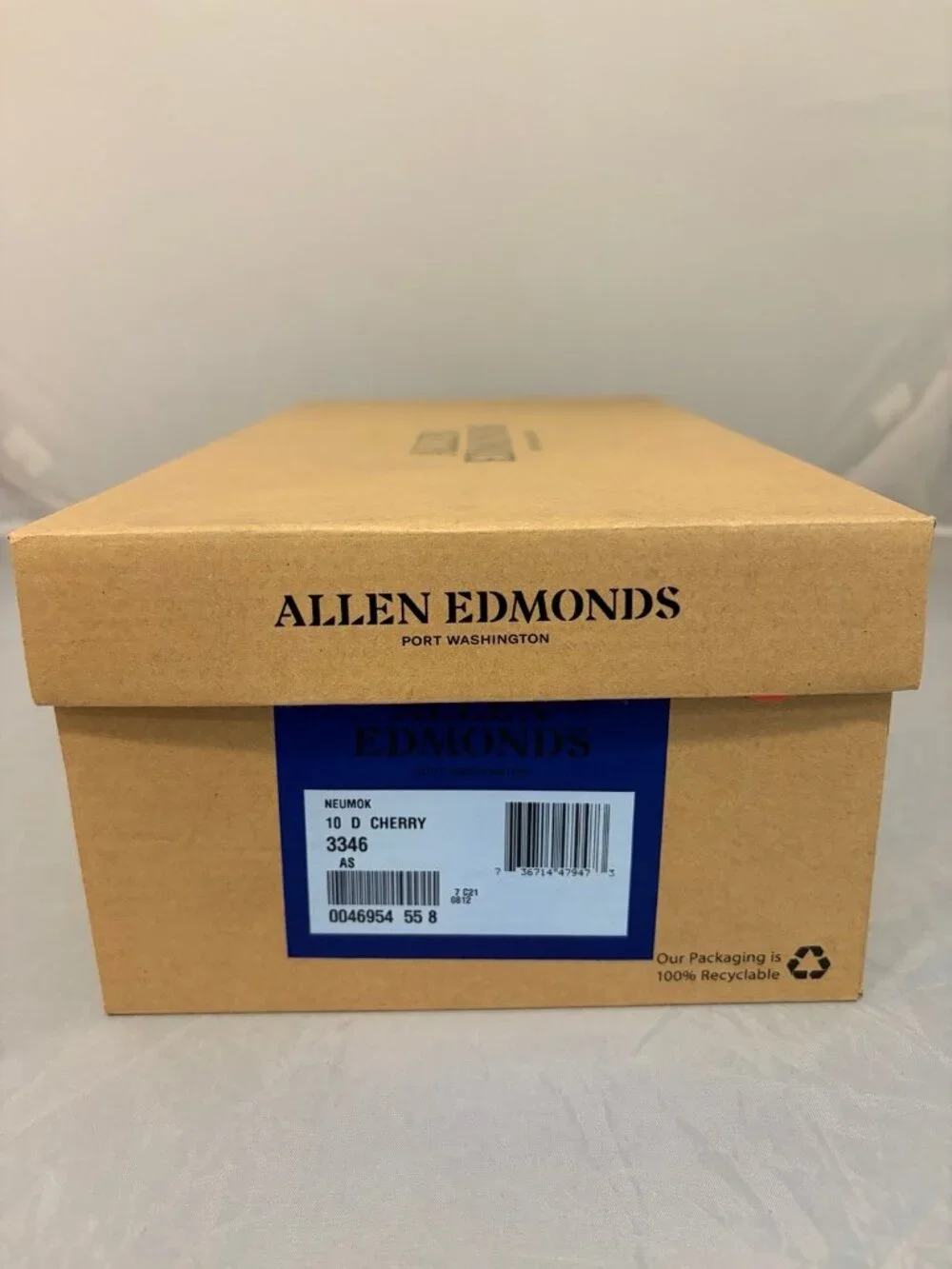 Allen Edmonds Neumok Suede Wingtip Cherry red men’s dress shoes size 10 3346 new